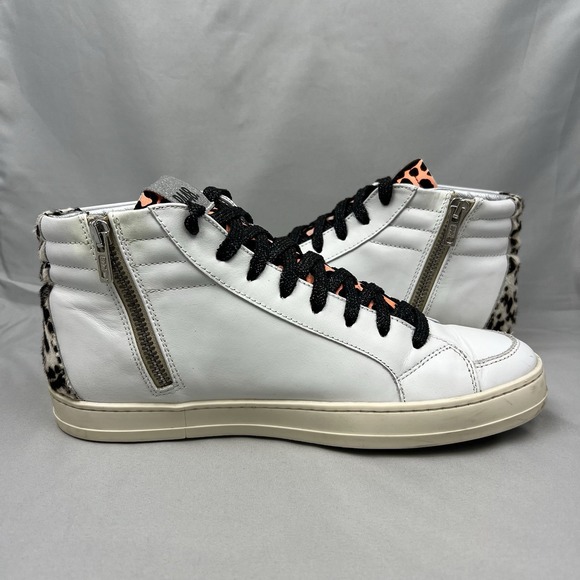 P448 You Can Surf Later Leopard Sneakers Women's Size 39 - Picture 6 of 8